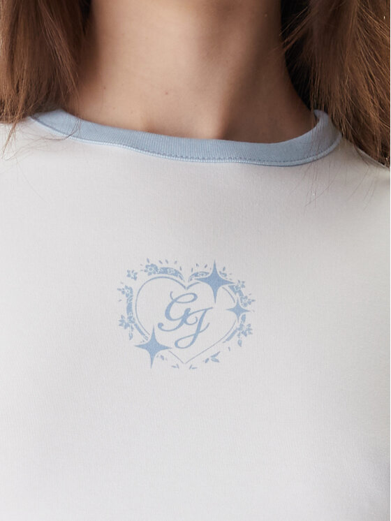 Guess Jeans Guess Jeans T-Shirt W6RI16 J1314 Λευκό Regular Fit