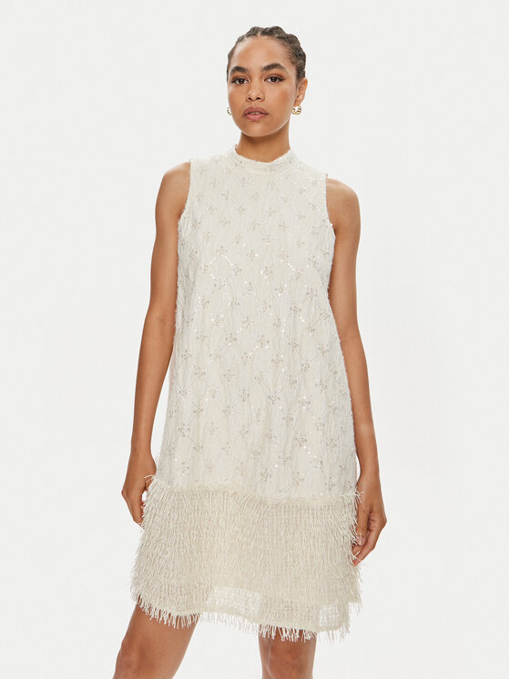 Bruuns Bazaar Bruuns Bazaar Коктейлна рокля Narina BBW3961 Екрю Regular Fit