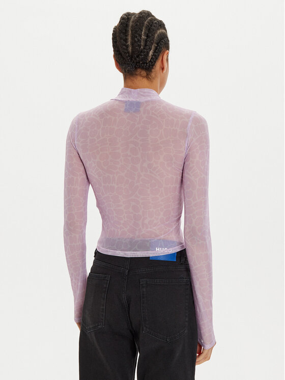 HUGO Hugo Blúz Dasori 50524057 Lila Slim Fit