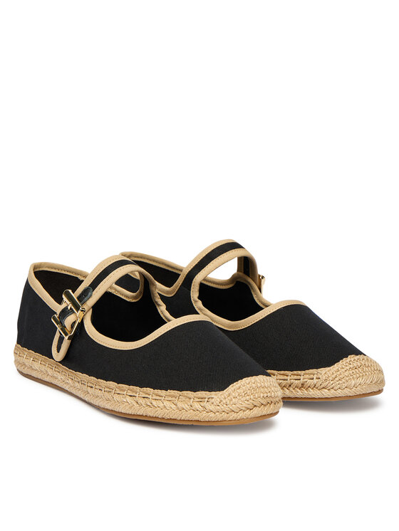 Tommy Hilfiger Tommy Hilfiger Espadrilky Buckle Maryjane Espadrille FW0FW09239 Černá