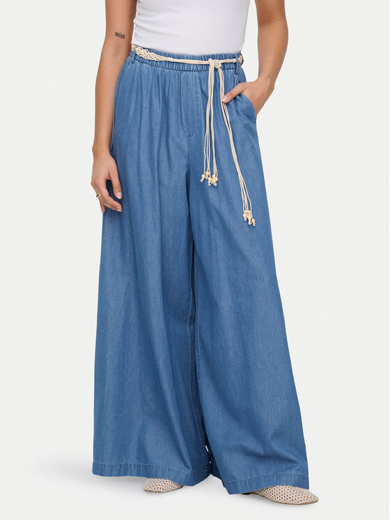 ONLY Pantaloni din material Bea Hw 15375507 Albastru Wide Leg