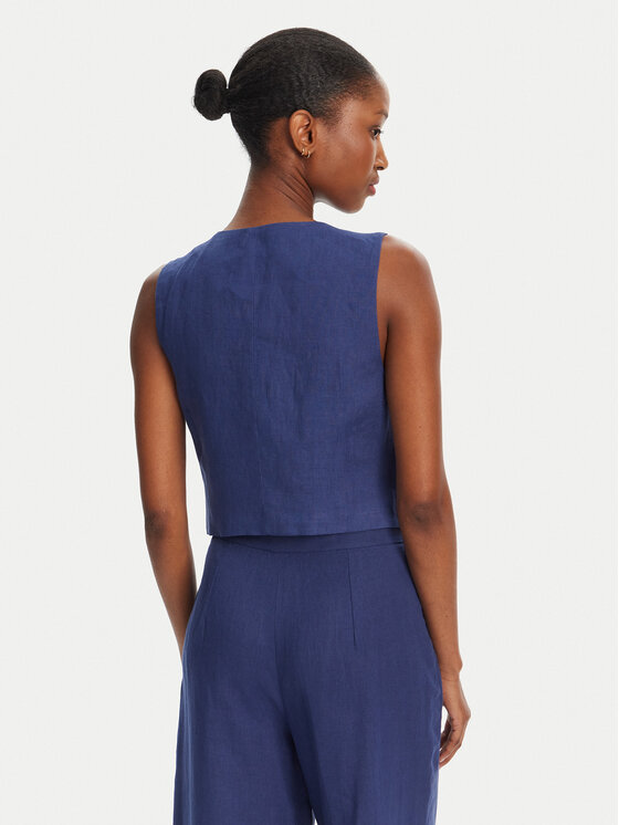 Marella Marella Gilet Anemone 2515151012 Blu Regular Fit