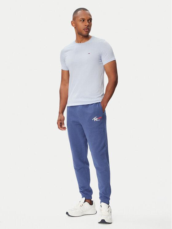 Tommy Jeans Tommy Jeans Spodnji del trenirke DM0DM23903 Modra Regular Fit