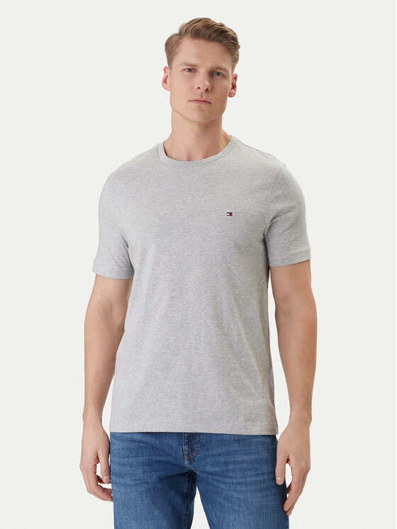 Tommy Hilfiger Tricou Ess Seasonal MW0MW39995 Gri Regular Fit