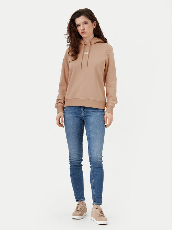 Calvin Klein Jeans Calvin Klein Jeans Μπλούζα J20J225085 Μπεζ Regular Fit