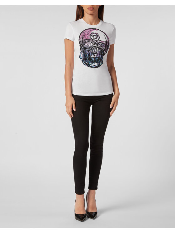 PHILIPP PLEIN PHILIPP PLEIN Tričko 2303 Biela Regular Fit