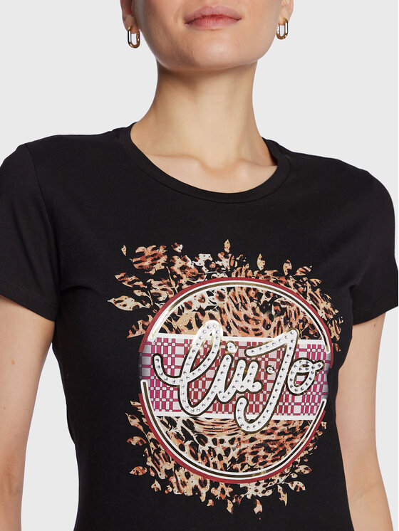 Liu Jo Liu Jo T-Shirt WA3467 JS923 Czarny Regular Fit