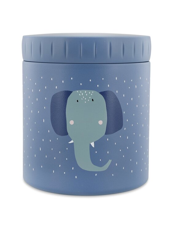 Trixie Baby Trixie Baby Termos obiadowy Termiczny pojemnik na jedzenie 500 ml - Słoń Niebieski