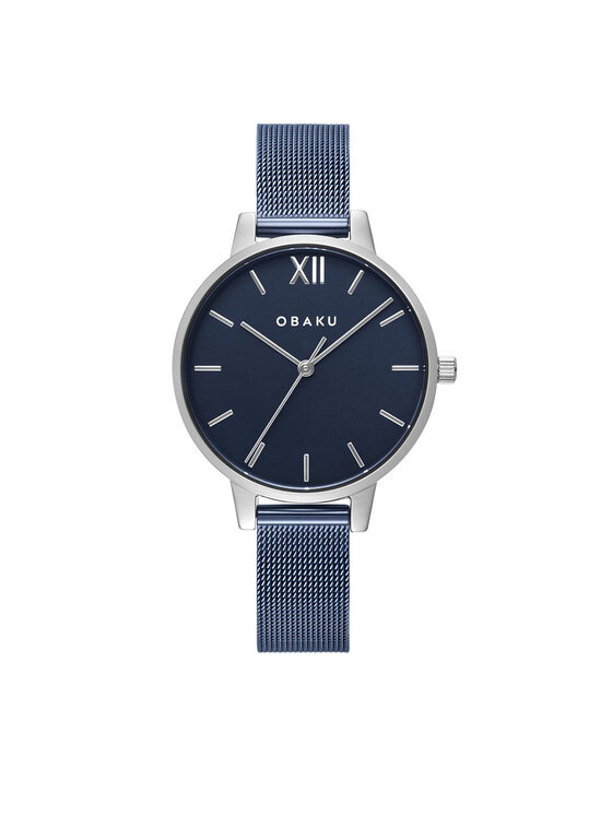 Obaku Obaku Hodinky Liv V209LXCLML Tmavomodrá