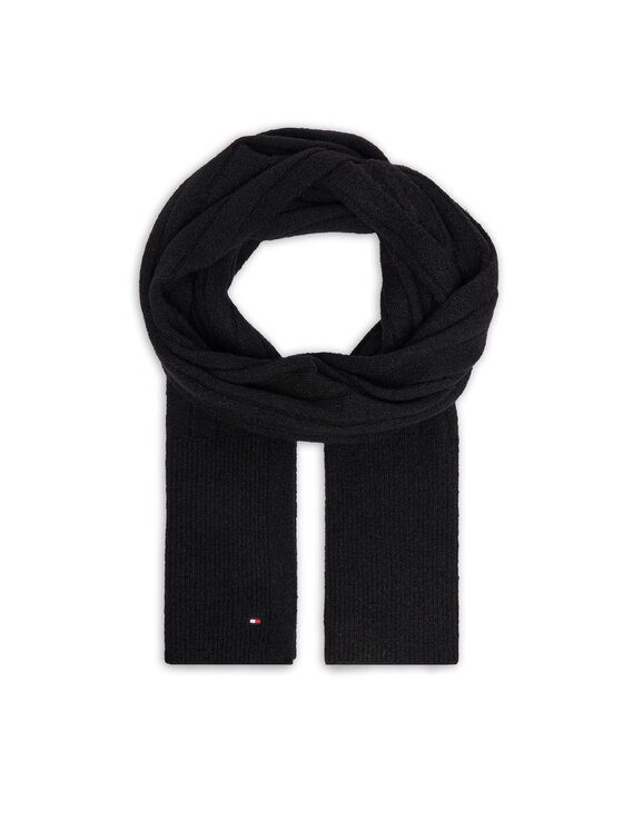 Tommy Hilfiger Tommy Hilfiger Šalikas Flag Fluffy AW0AW17787 Juoda