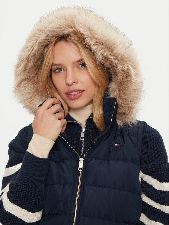 Tommy Hilfiger Tommy Hilfiger Vestă Heritage WW0WW43634 Bleumarin Regular Fit