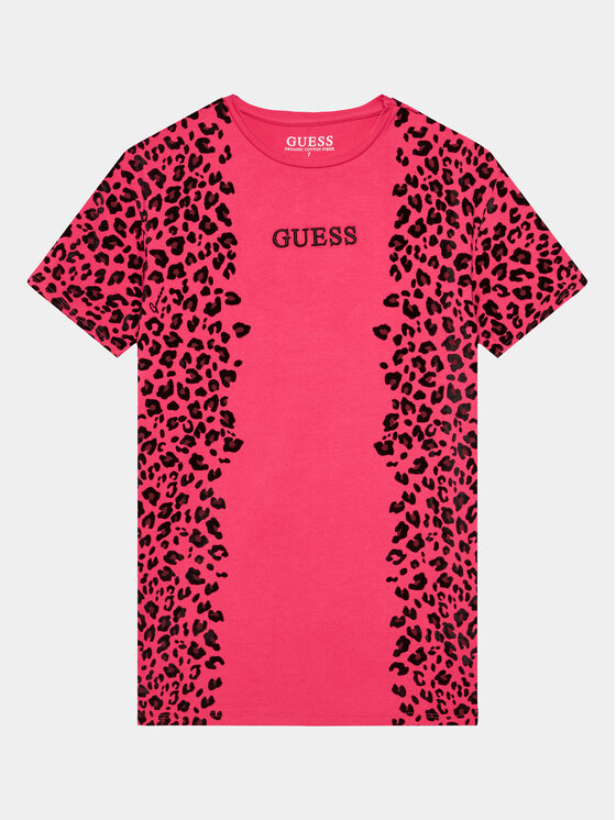 Guess Guess Тишърт J3BI21 J1314 Розов Oversize