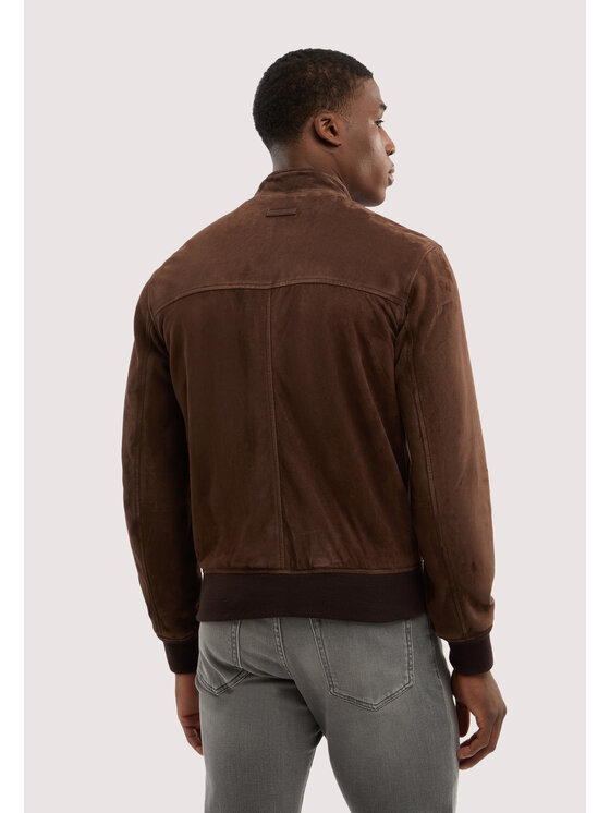 Trussardi Trussardi Kurtka skórzana R312M000046N032 Brązowy Regular Fit
