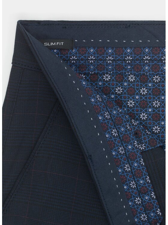 Pako Lorente Pako Lorente Spodnie materiałowe P000B-WX-214 Granatowy Slim Fit