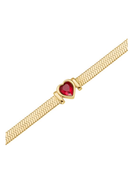Rosefield Rosefield Bransoletka Heart Collection Złoty