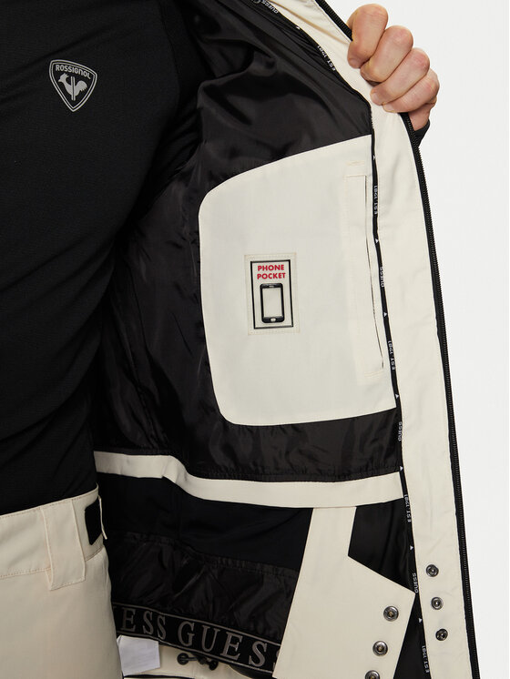 Guess Guess Geacă de schi M4PL3U WH0K0 Écru Regular Fit
