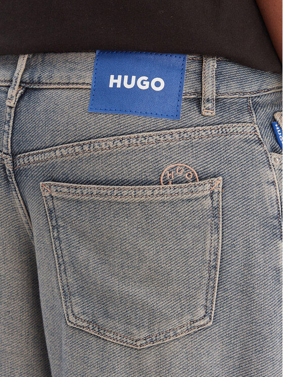HUGO HUGO Traperice Gobana 50554071 Plava Regular Fit