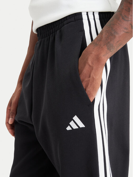 adidas adidas Spodnie dresowe Essentials 3-Stripes French Terry KY6533 Czarny Regular Fit
