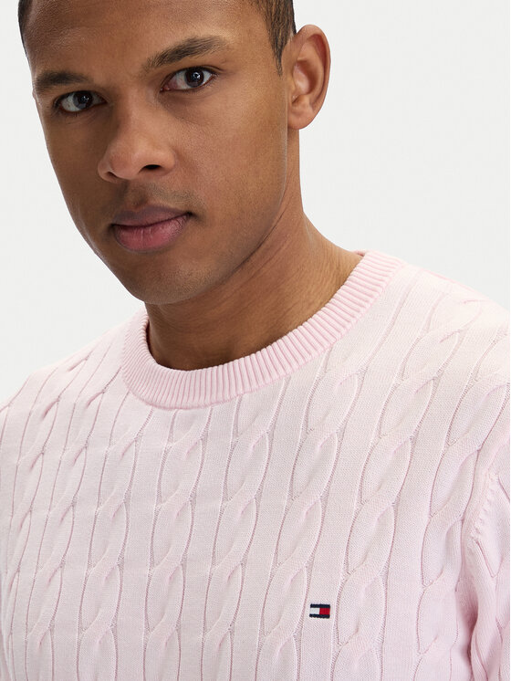 Tommy Hilfiger Tommy Hilfiger Sweter MW0MW33132 Różowy Regular Fit