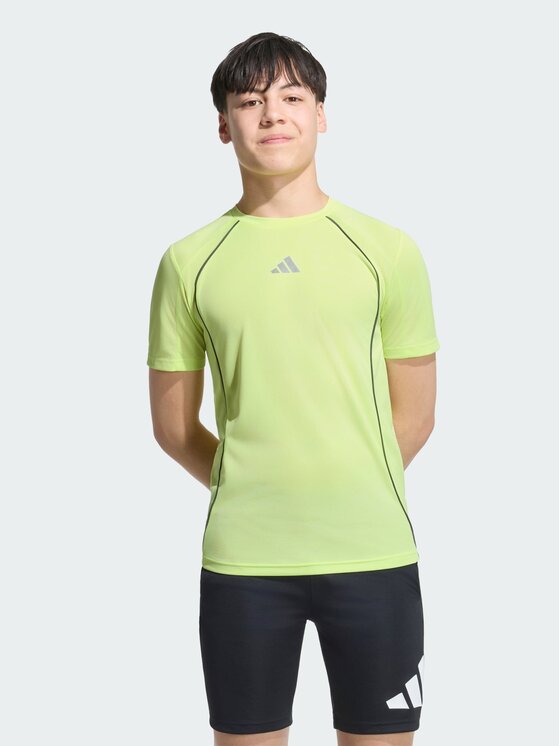 adidas adidas Koszulka techniczna 168922 Żółty jasny Regular Fit