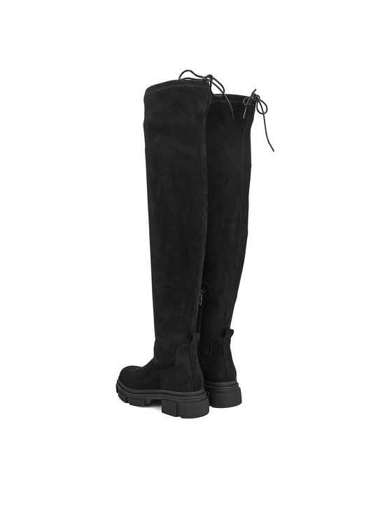 DeeZee DeeZee Čizme preko koljena WS0902-01 Crna
