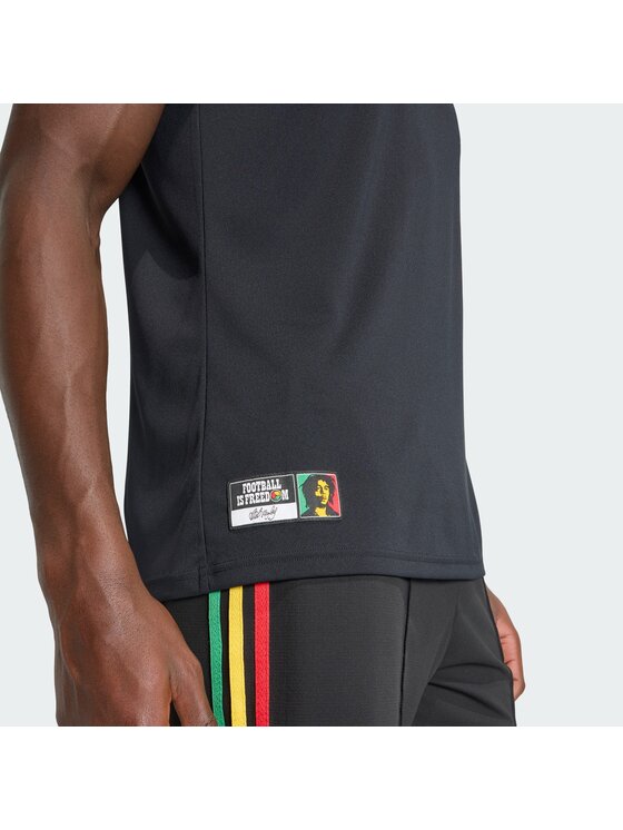 adidas adidas Koszulka techniczna Jamaica 26 x Bob Marley Away Pre Match Jersey Czarny Slim Fit