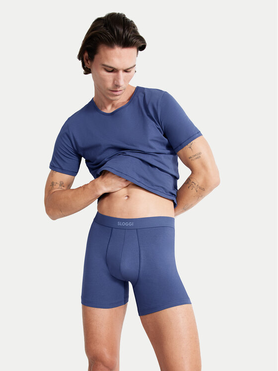 Sloggi Sloggi Trikó 10222373 Kék Slim Fit