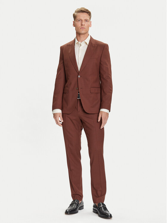 BOSS Costum Bărbați, Mărimea: 56, Maro, H-Huge 50546080