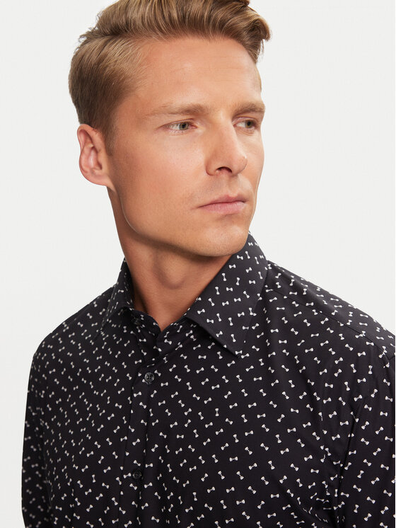 BOSS Boss Srajca H-Joe 50527626 Črna Slim Fit