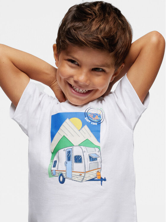Mayoral Mayoral Tricou 3004 Alb Regular Fit