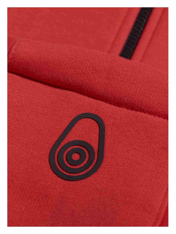 Sail Racing Sail Racing Bluza Bowman Logo Zip Hood Czerwony Active Fit