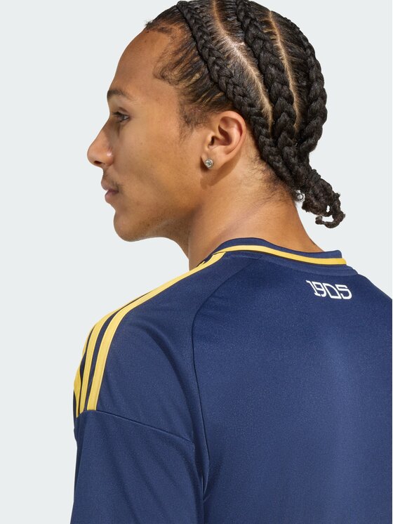 adidas adidas Koszulka techniczna Boca Juniors Błękitny Slim Fit