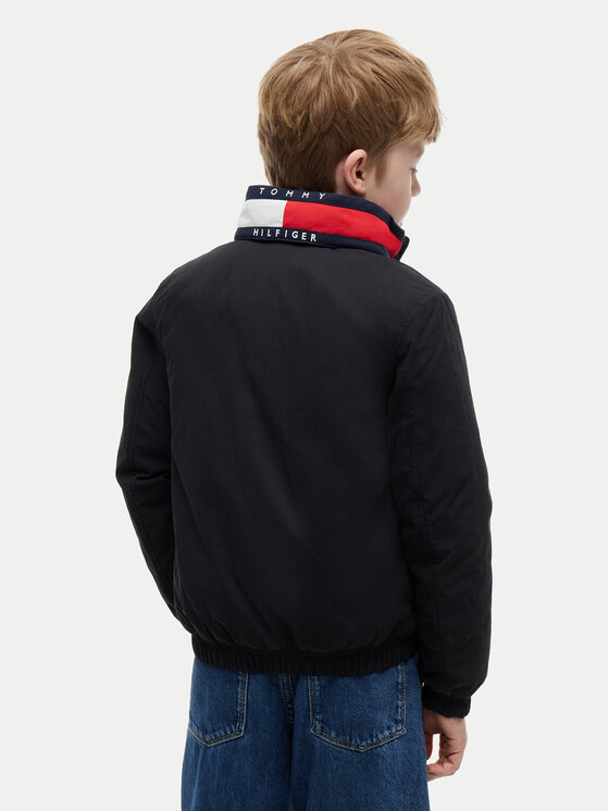 Tommy Hilfiger Tommy Hilfiger Bunda pro přechodné období Essential KB0KB10451 Černá Regular Fit