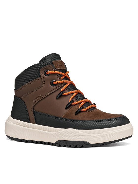 Geox Geox Μποτίνια J Bunshee Boy B Abx J56FMA 0ME32 C6006 S Σκούρο καφέ