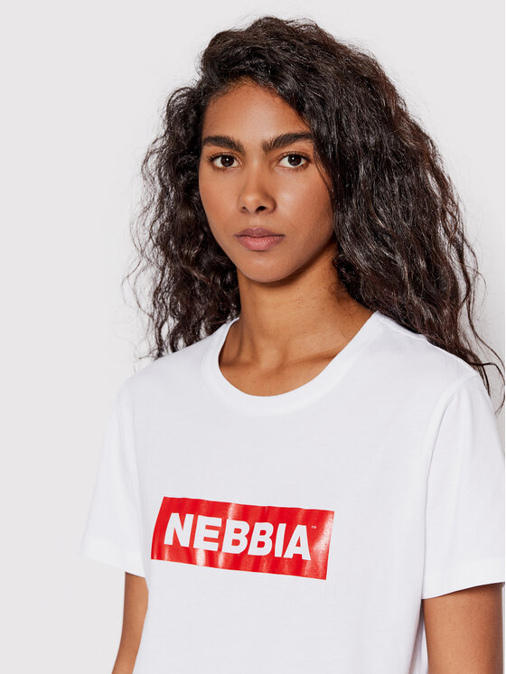 NEBBIA NEBBIA Marškinėliai 592 Balta Regular Fit