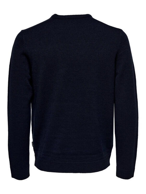 Only & Sons Only & Sons Sveter 22023347 Tmavomodrá Regular Fit