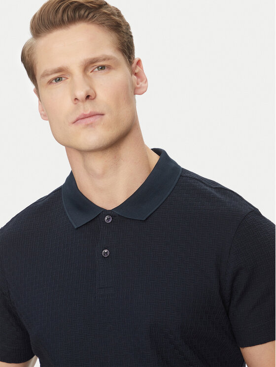 JOOP! JOOP! Polo 10018924 30044673 Granatowy Regular Fit