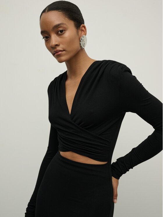 La Mania La Mania Vestito da giorno DOPAMINE Nero Classic Fit