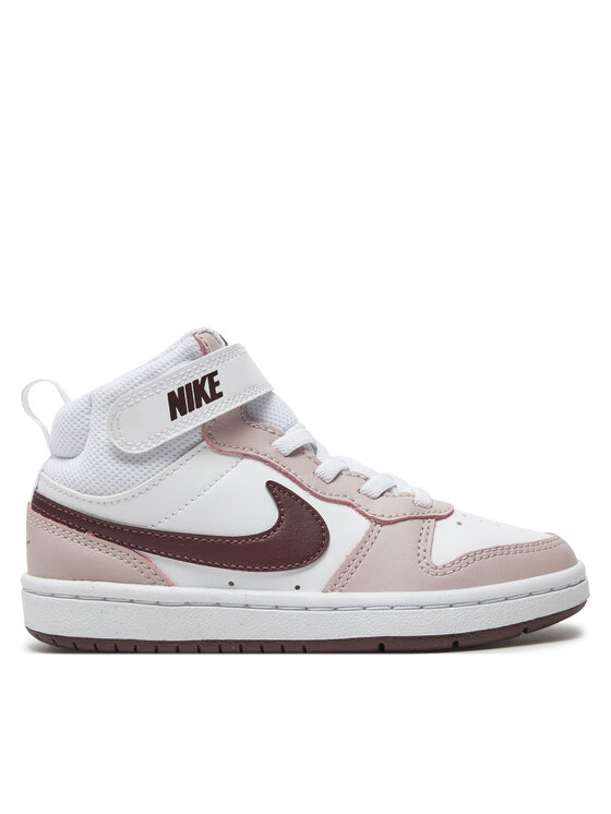Nike Sneakersy Court Borough Mid 2 (PSV) CD7783 118 Biela