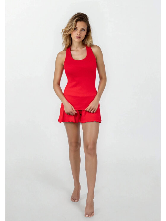DKaren Sport DKaren Sport Dres DK-K-B5 Czerwony Classic Fit