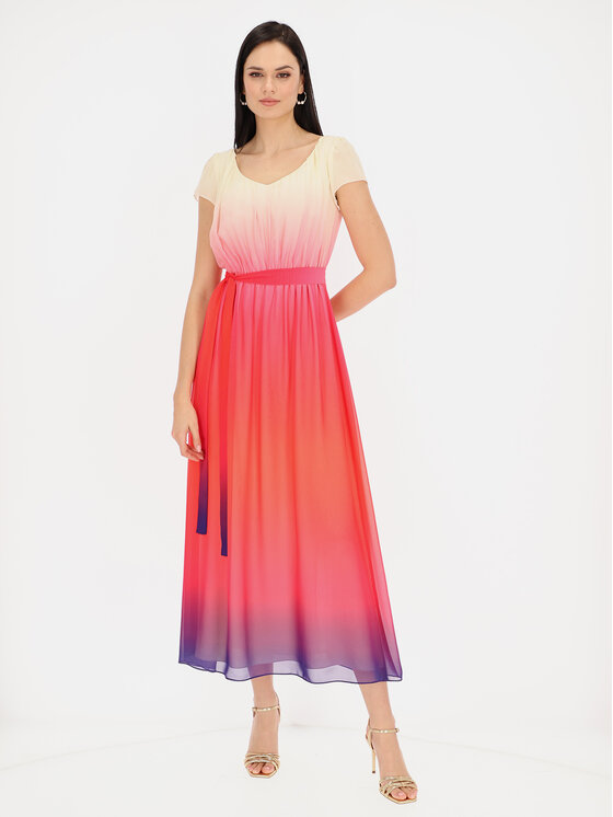 L’AF L’AF Sukienka elegancka Winona Biały Regular Fit