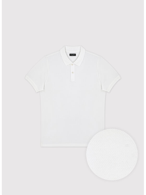 Pako Lorente Pako Lorente Polo P26SN-TX-004 Biały Classic Fit