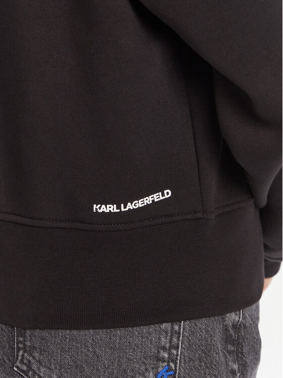 KARL LAGERFELD KARL LAGERFELD Μπλούζα A3W20053 Μαύρο Regular Fit