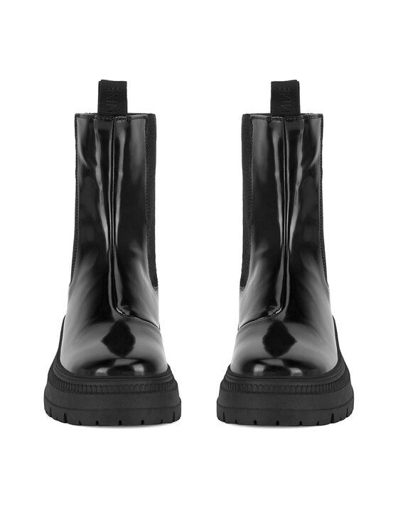 Nine West Nine West Kotníková obuv s elastickým prvkem WFA3033-8 Černá