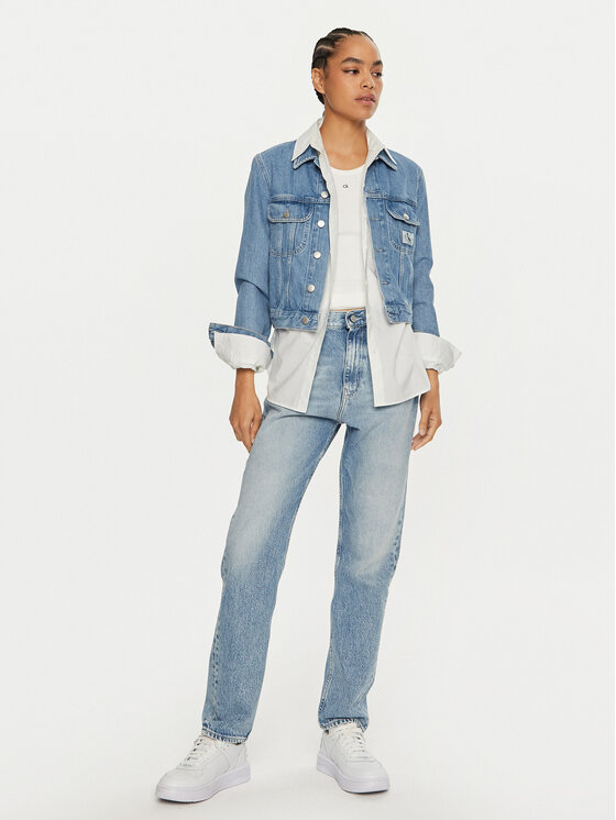 Calvin Klein Jeans Calvin Klein Jeans Jeans hlače J20J224008 Modra Authentic Straight Fit