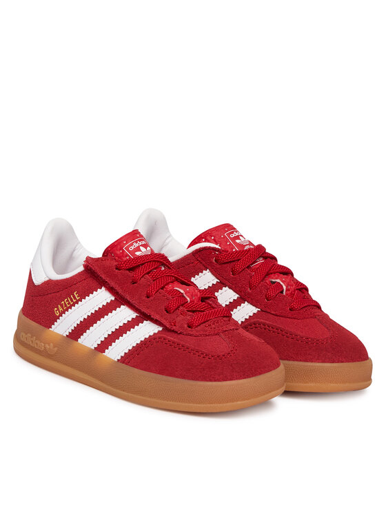 adidas adidas Sneakersy Gazelle Indoor Comfort Closure Elastic Lace IH9132 Czerwony