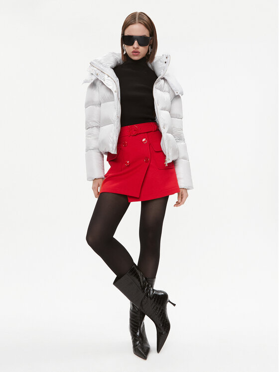 Patrizia Pepe Patrizia Pepe Μπουφάν πουπουλένιο 2O0050/A9M0-W356 Λευκό Regular Fit