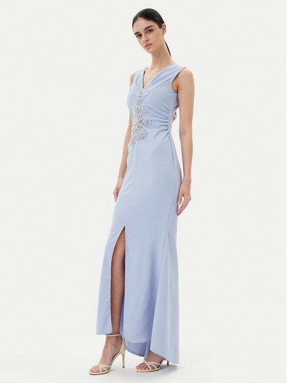 Rinascimento Rinascimento Rochie de seară CFC0123081003 Albastru celest Regular Fit