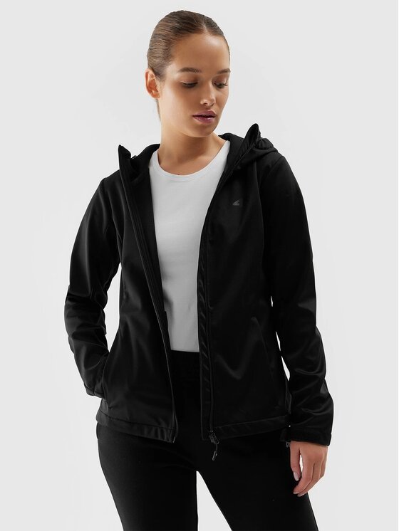 4F 4F Giacca softshell 4FWSS24TSOFF215-20S Nero Regular Fit