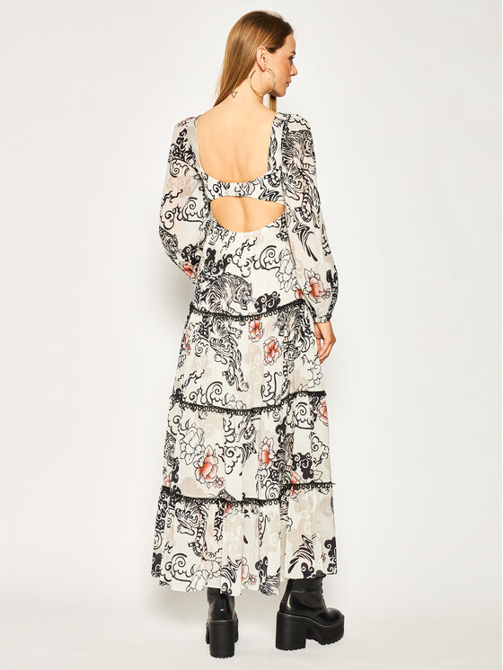 PINKO Pinko Лятна рокля Mirmo 20201 PBK2 1B14DT 8039 Сив Regular Fit